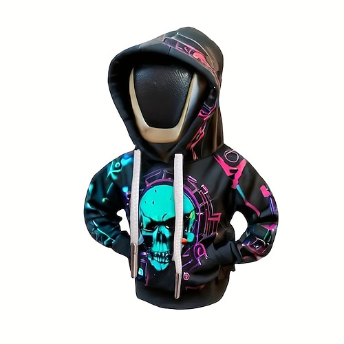Humorvolle Halloween-Kapuzenpullover-Dekoration für Auto-Gangschaltung. Eine Mini-Universalabdeckung für Schalthebel, perfekt zur Verschönerung des Autoinnenraums und ein tolles Geschenk. Image