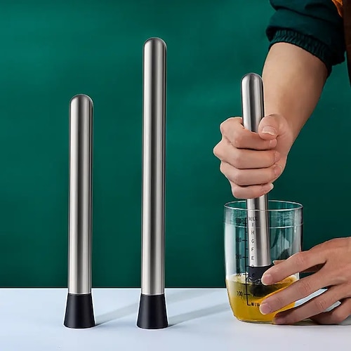 2 pezzi di agitatore per succo e tritaghiaccio in acciaio inossidabile - spremiagrumi manuale per limone e spremiagrumi con impugnatura ergonomica, utensili da cucina resistenti per cocktail e