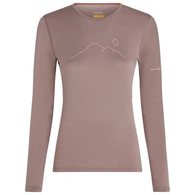 Icebreaker - Women's Merino 200 Oasis L/S Crewe Rainer Ridge - Merinounterwäsche Gr M braun Image