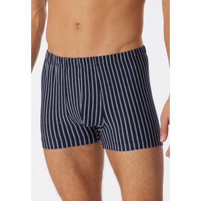 Boxershorts SCHIESSER "95/5 Essentials", Herren, Gr. 6, 803, blau, Single Jersey, Obermaterial: 95% Baumwolle, 5% Elasthan, körpernah, Unterhosen, ohne Eingriff, weich, formstabil Image
