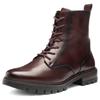 Schnürstiefelette ARA "CAMBRIDGE", Damen, Gr. 8,5 (42,5), rot (dunkelrot), Glattleder, unifarben, klassisch,elegant, Schuhe, Business Stiefel in Bequemweite G (= weit)