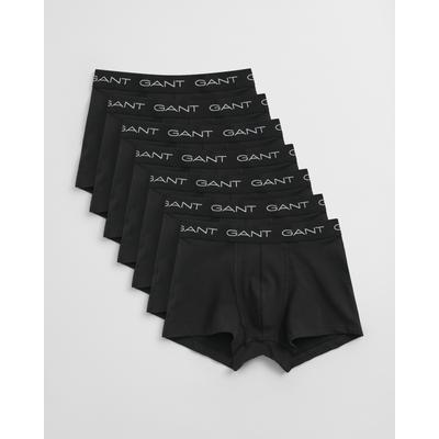Trunk GANT "TRUNK 7-PACK", Herren, Gr. S, schwarz, Jersey, Obermaterial: 95% Baumwolle, 5% Elasthan, unifarben, figurbetont, Unterhosen, Mit elastischem Bund Image