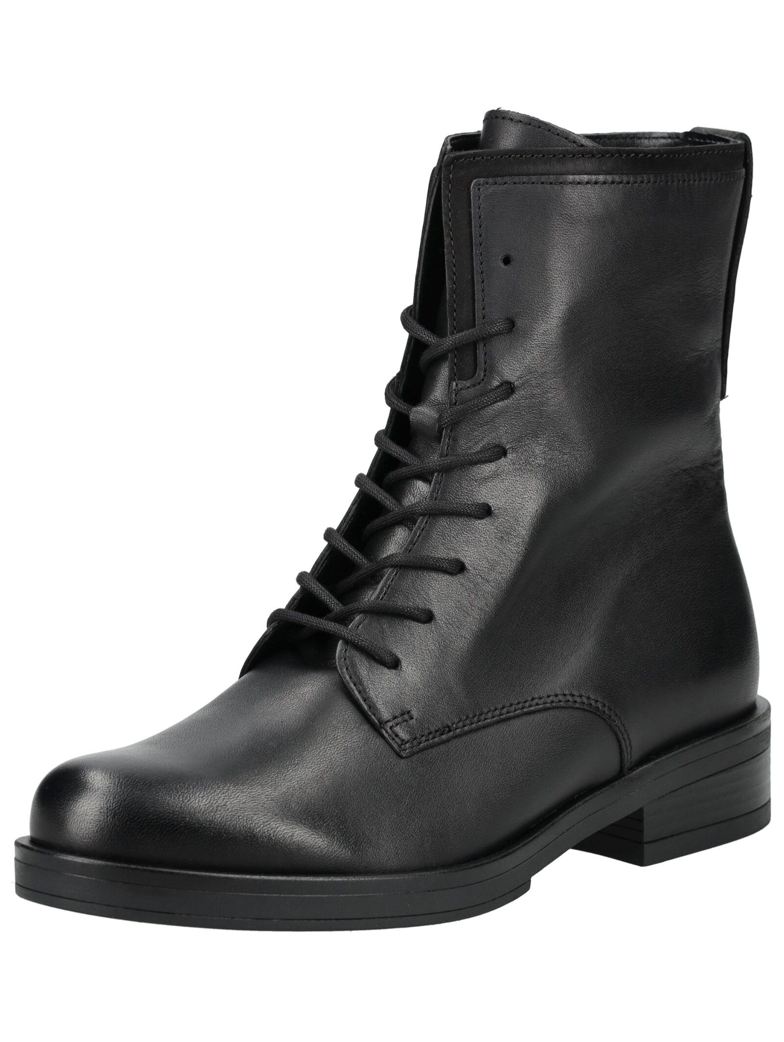Schnürstiefelette GABOR "Gabor Stiefelette Leder", Damen, Gr. 37, schwarz, Leder, Casual, Schuhe
