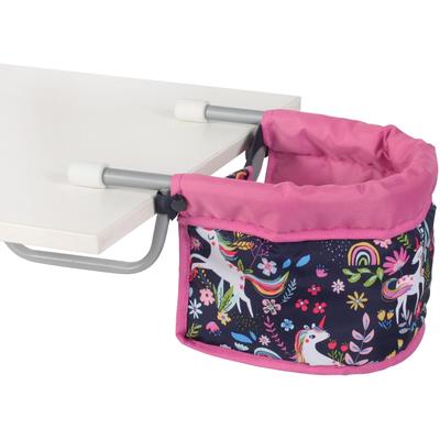 Puppen-Tischsitz CHIC2000, blau (einhorn), Puppenausstattungen, KinderB:42cm H:20cm T:42cm, Stahl, Kunststoff, Polyester, B:42cm H:20cm T:42cm