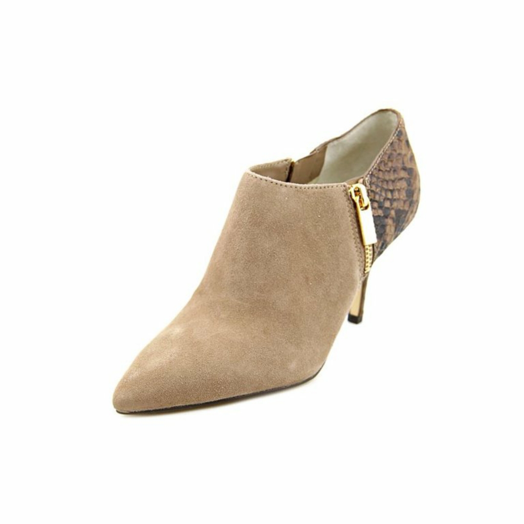 Michael Kors Shoes | - Michael Michael Kors Clara Mid Bootie Pointed Toe | Color: Brown/Cream | Size: 11