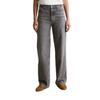 Weite Jeans MARC O'POLO DENIM "aus Bio-Baumwolle ohne Stretch", Damen, Gr. 27, Länge 32, grau (medium grau), Obermaterial: 100% Baumwolle, unifarben, casual, weit normal, Jeans