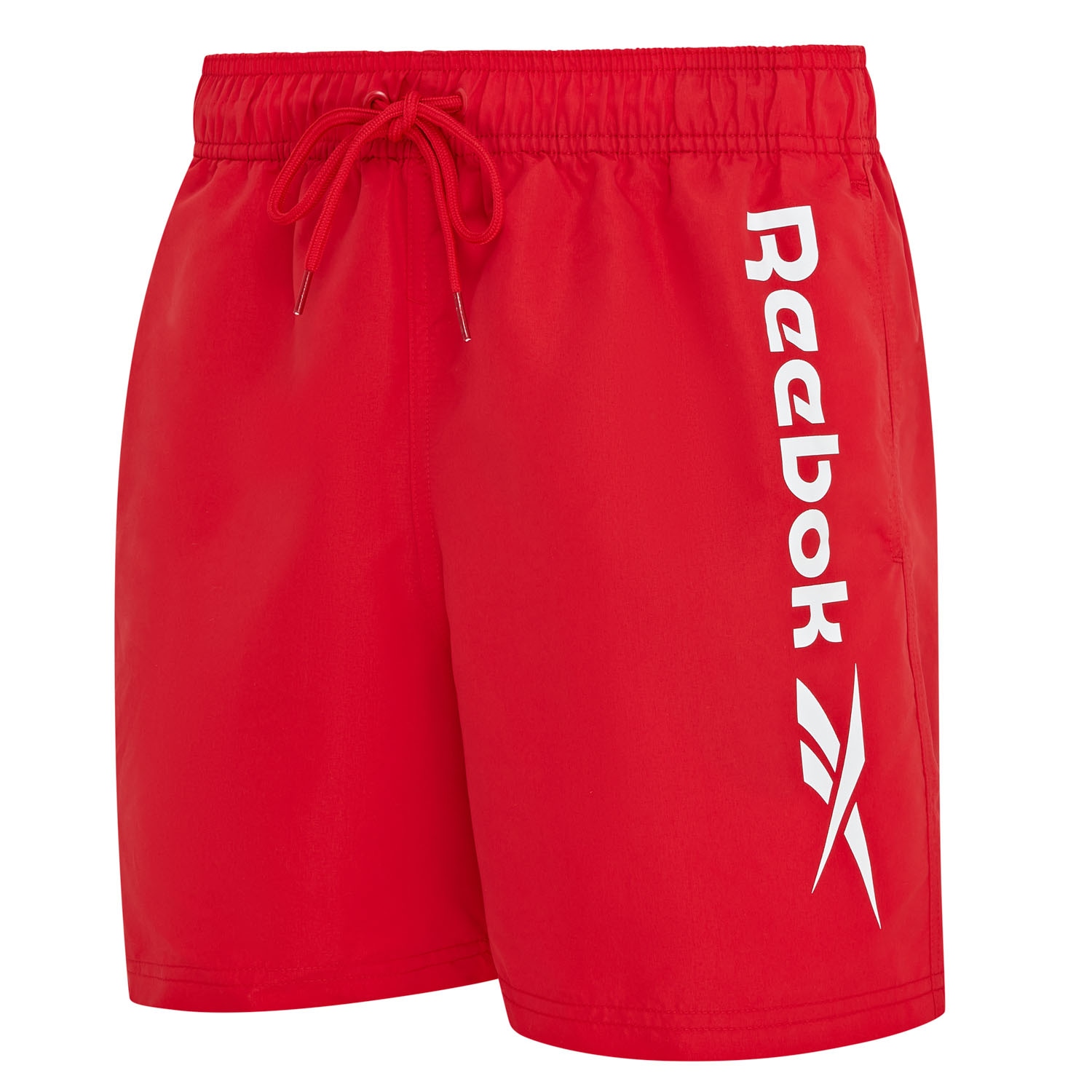Badeshorts REEBOK "Yestin", Herren, Gr. XL (7), N-Gr, vector rot, Microfaser, Obermaterial: 100% Polyester, unifarben, Sportlich, Badehosen, mit elastischem Bund und Kordelzug Image