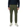 Cargohose S.OLIVER, Herren, Gr. 34, Länge 34, grün (dk olive), Web, Obermaterial: 98% Baumwolle, 2% Elasthan, unifarben, casual, normal lang, Hosen, mit Stretch und Viskose