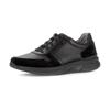 Sneaker GABOR ROLLINGSOFT, Herren, Gr. 8,5 (42,5), schwarz, Nappaleder, Veloursleder, unifarben, casual, Schuhe, Komfortschuh, Schnürschuh, Halbschuh im Materialmix, G-Weite