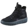 Winterboots WALDLÄUFER "H-LIVIA", Damen, Gr. 7,5 (41), blau (dunkelblau), Nubukleder, Nappaleder, sportlich, Schuhe, Schnürboots, Komfort-Stiefelette in Bequemweite G (= weit), Topseller