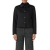 Hemdjacke S.OLIVER BLACK LABEL, Damen, Gr. 36, schwarz, Web, Obermaterial: 92% Polyester, 8% Elasthan. Futter: 100% Polyester, unifarben, casual, regular fit taillenbedeckt, Langarm gerader Abschluss, Jacken, mit Hemdkragen