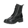 Schnürstiefelette CAPRICE "Caprice Stiefelette Nappaleder", Damen, Gr. 39, schwarz, Nappaleder, casual, Schuhe