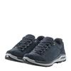 Wanderschuh LOWA "ASCONA GORE-TEX LO WS", Gr. 41, blau (navy, navy), Leder, Textil, sportlich, Schuhe, wasserdicht