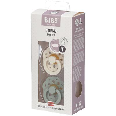 Bibs Fopspeen Boheme Sage - Ivory 0-6 Maanden 2 St Sauger Image