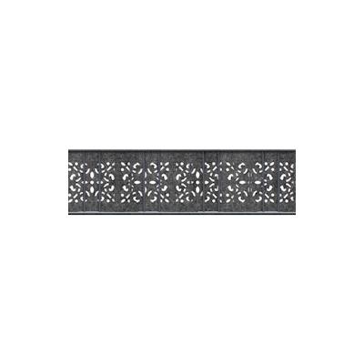 zaun|zu® Sichtschutz Design Vlies Ornament für Doppelstabmatten Anthrazit 2,6m Image