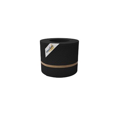 zaun|zu® Sichtschutz PP Premium Gelocht 20 Prozent Streifen Tiefschwarz 26m Image
