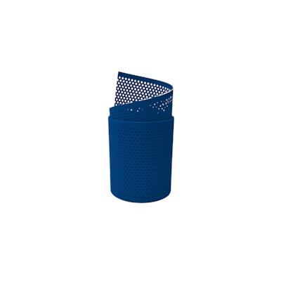 zaun|zu® Sichtschutz PP Premium Gelocht 20 Prozent Streifen Enzianblau 2,55m Image