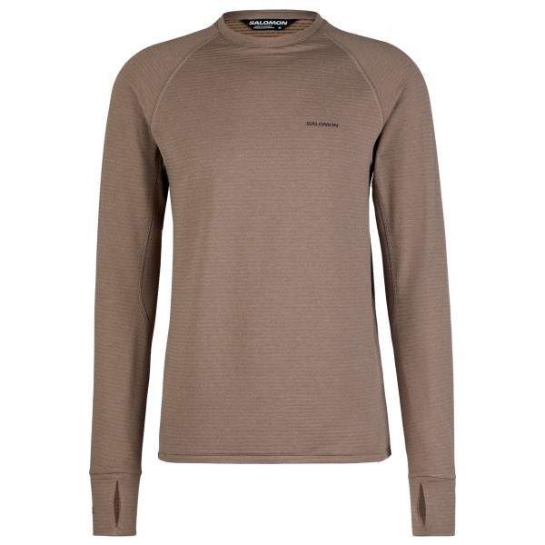 Salomon - Essential Lightwarm CN - Fleecepullover Gr M braun