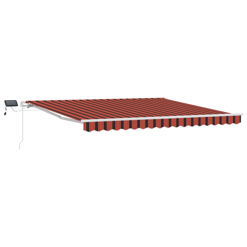 vidaXL Einziehbare Markise Orange und Braun 400 x 300 cm Image