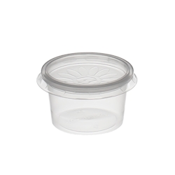 DayBays 500 Stk. Dressingboxx (Saucecup) 30cc. 46x28 mm Kombi-Verpackung Transparent inklusive passende Deckel Image
