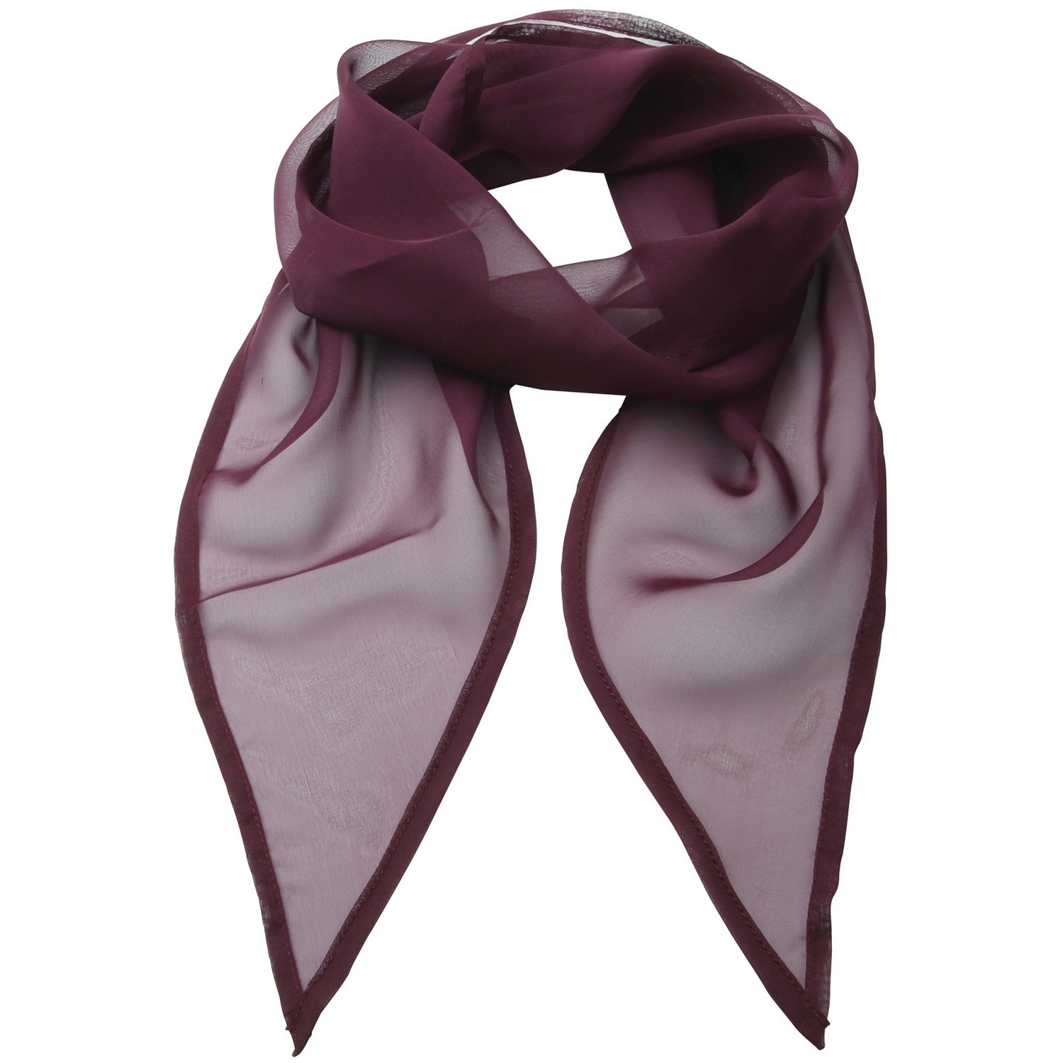 Premier Damen Chiffon-Schal / Chiffon-Halstuch (Aubergine) Image