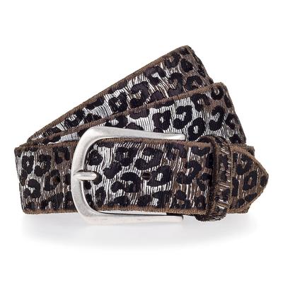 b.belt Gürtel Leder 80 cm Schwarz Damen Image