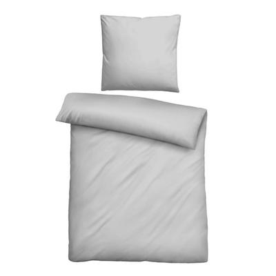 biberna Tencel-Flanell Bettwäsche uni sturmgrau, 135x200 cm + 80x80 cm