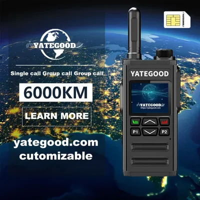 YATEGOOD G288 POC 4G LTE walkie talkie Two-way radio long range professional police Portable communication Amateur ham handy