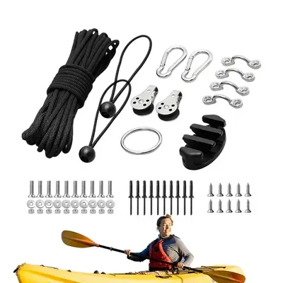 Kayak Anchors Trolley Kit Anchors System For Kayak Canoes Boat Kayak Hardware Eyes Wellnuts Screws Versatile In Uses