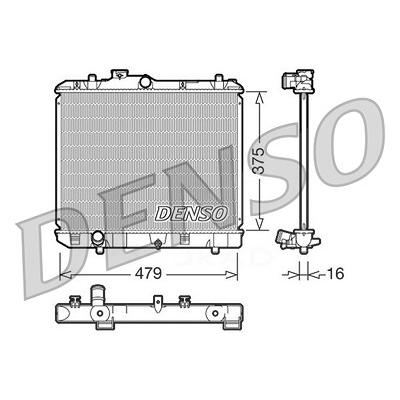 Denso Kühler, Motorkühlung [Hersteller-Nr. DRM47004] für Suzuki Image