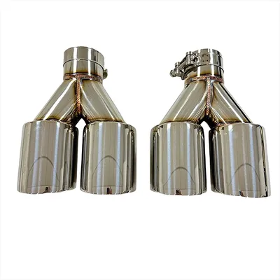 1pcs exhaust pipe stainless steel Tailpipe modification 4 outlets personalized Y-shaped dual output large caliber 89mm 101mm