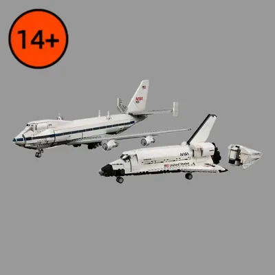 MINISO 2025 Kreative 10360 Shuttle Träger Flugzeug Modell Baustein Stadt Flugzeug Flugzeug Set Montage Kind Spielzeug Weihnachten Geschenk Image