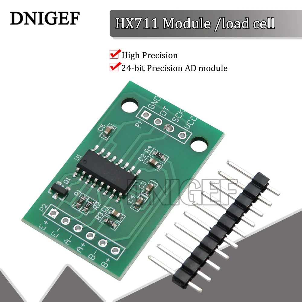 HX711 Wägedrucksensormodul 24-Bit-Präzisions-A/D-Modul für elektronische DIY-Waage Image