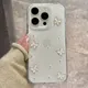 Custodia per telefono trasparente di lusso 3D Butterfly Bling Glitter per iPhone 16 15 14 13 12 11 Pro Max Plus Custodia protettiva morbida antiurto
