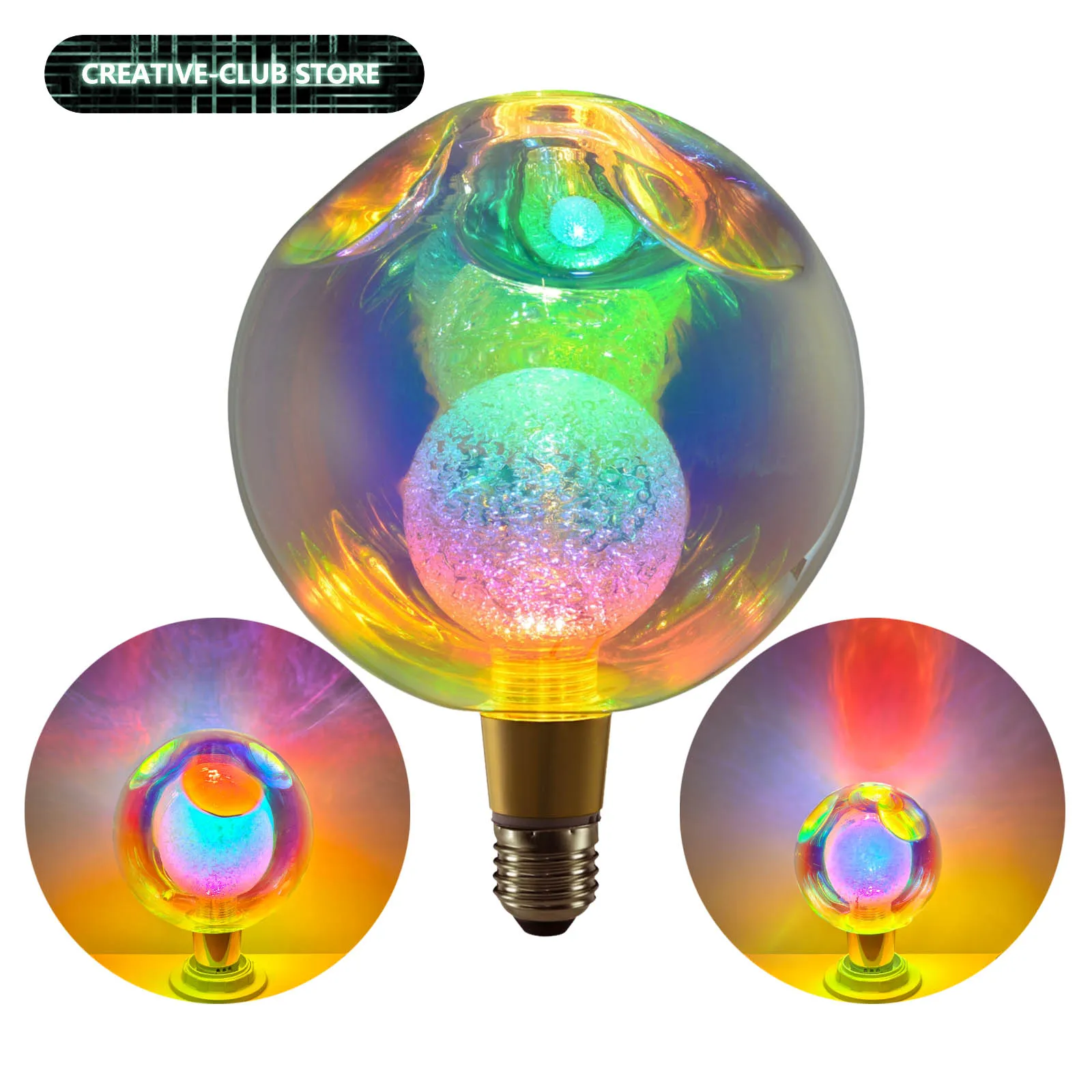 E27 P90 P120 P150 Runde Kugel LED Birne AC 220V 3W Retro Vintage Lampe Dekorative Beleuchtung Dekorative Edison lampe Atmosphäre lichter