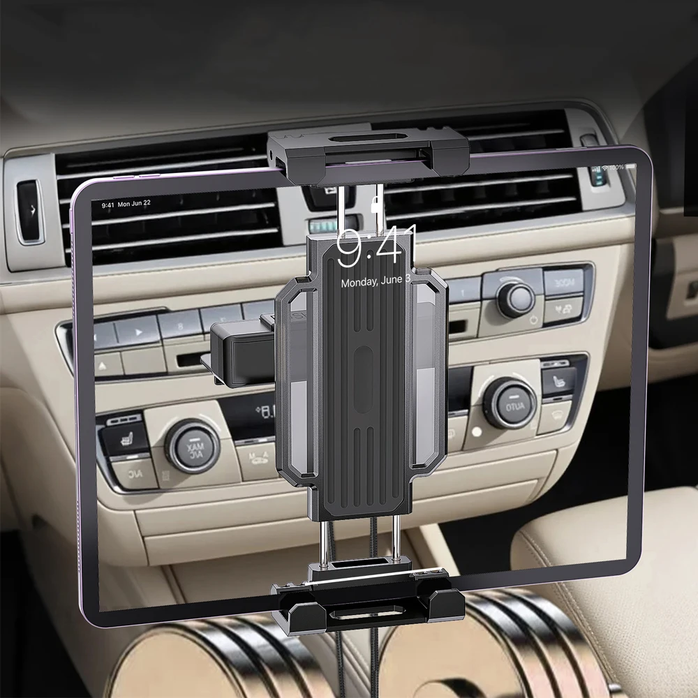 Universal Auto Tablet Ständer Halter CD Slot Halterung Handy Halter Halterung Drehbare für IPad Pro Samsung Xiaomi 4-14 "Tab PC Image