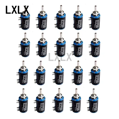 20 Stück WXD3-13-2W Multi-Turn-Drahtpotentiometer 100 200 220 470 680 1K 2,2K 3,3K 4,7K 5,6K 6,8K 10K 22K 33K 47K 100K Ohm Image