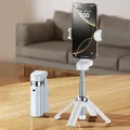 Treppiede portatile per selfie stick Mini selfie stick pieghevole/supporto per treppiede per telefono con telecomando wireless staccabile