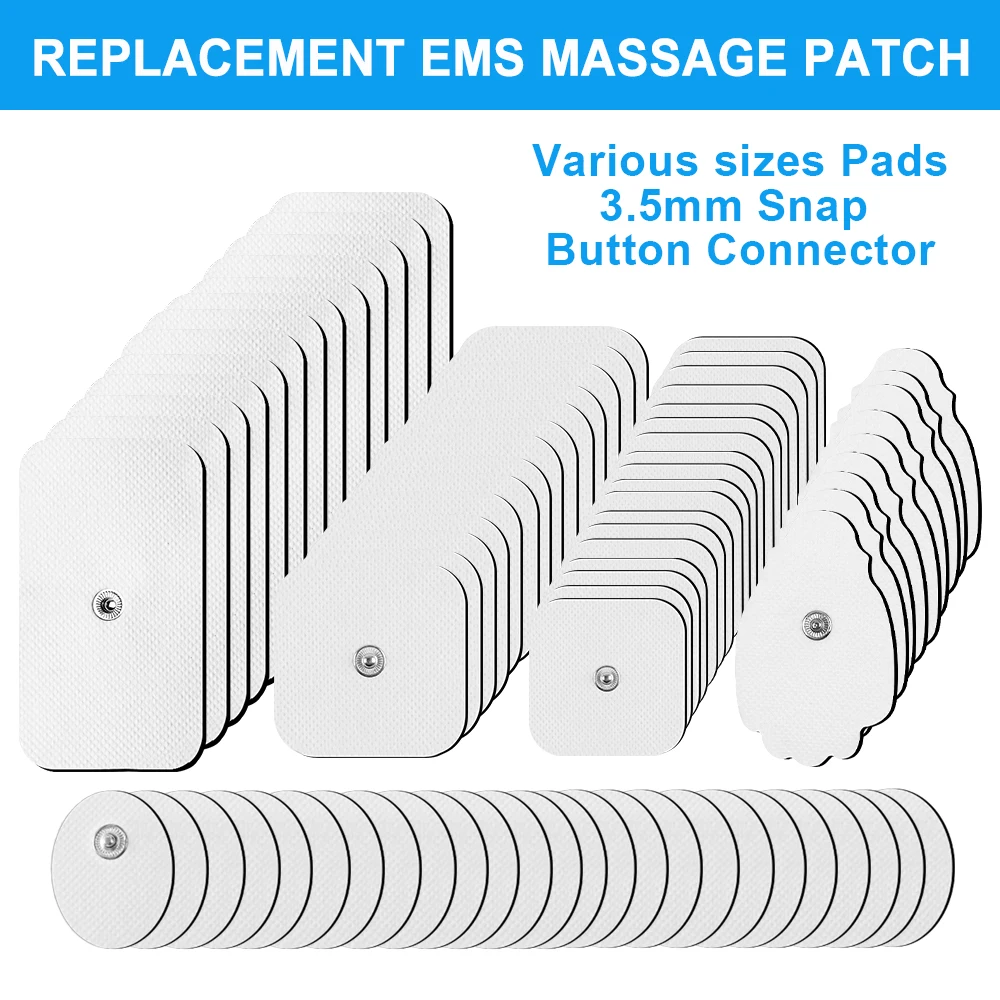 10/20 stücke Ersatz Elektroden Pads Zehn EMS Massage Vliesstoff Selbstklebende Elektroden Patch Wiederverwendbare Muskel Stimulator