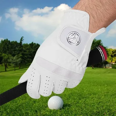 Soft Ultra-fibe Cloth Men's Sports Golf Glove Breathable White Golfing Glove Single Left Hand Slip-Resistant Golf Gloves Male