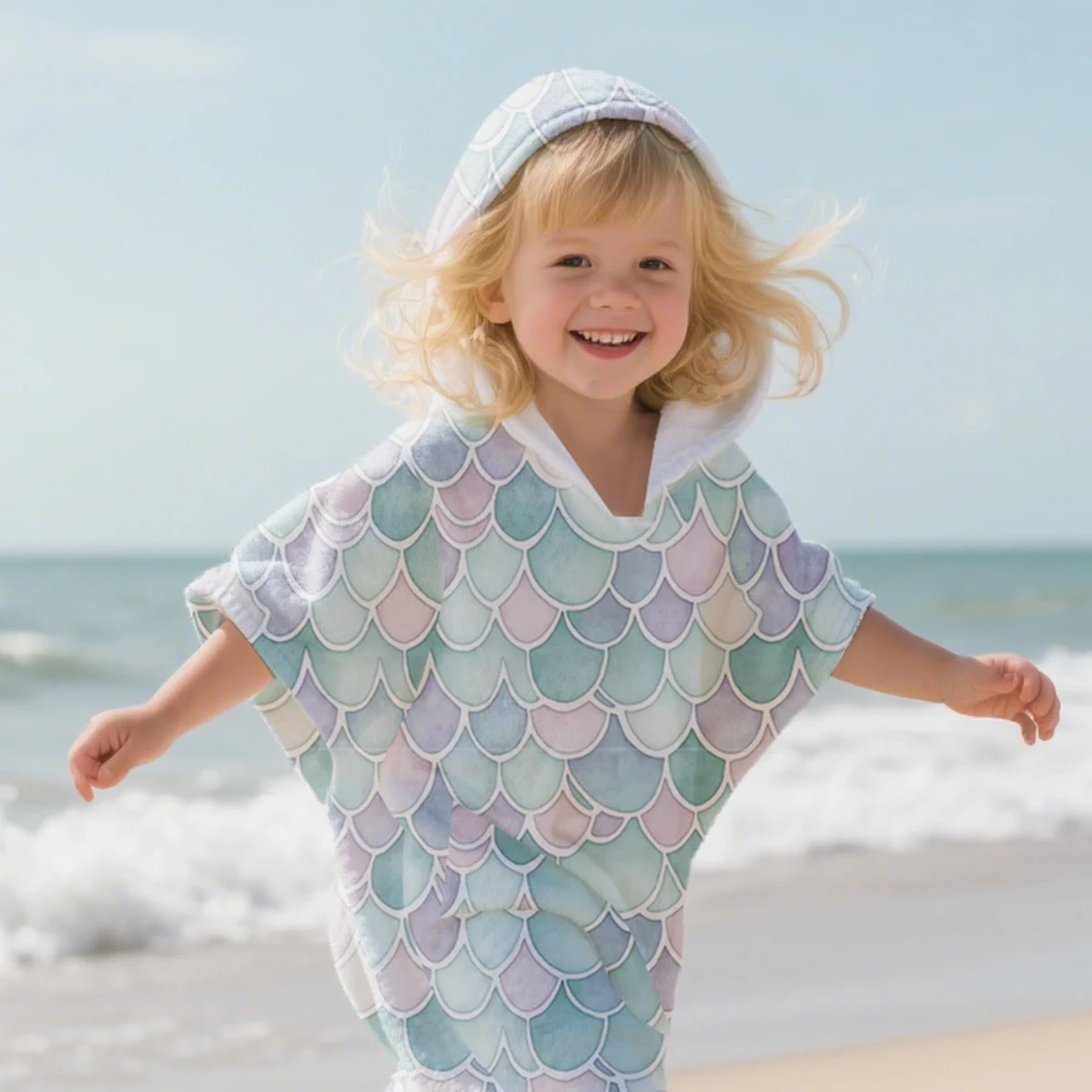 Elinfant 1PC Baby-Kapuzenhandtuch, weiches, saugfähiges Kinder-Badetuch, Kapuzenhandtuch für Badezimmer, Strand, Pool, Babypflege-Essentials