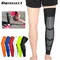 Genouillères de sport en Silicone, 1 pièce, antidérapantes, élastiques, respirantes, protections étendues des cuisses et des mollets, basket-ball en plein air, cyclisme, unisexe