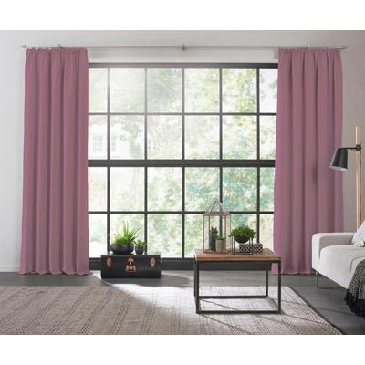 Vorhang WIRTH "Dim out", lila (flieder), B:142cm H:395cm, Polyester, Gardinen, nach Maß Image