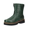 Schnürstiefelette ANDREA CONTI "Andrea Conti Stiefelette Leder", Damen, Gr. 38, grün, Leder, casual, Schuhe