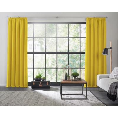 Vorhang WIRTH "Dim out", gelb, B:142cm H:355cm, Polyester, Gardinen, nach Maß Image