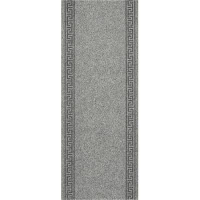 Läufer ANDIAMO "Luan", grau, B:66cm H:7mm L:200cm, Obermaterial: 100% Polypropylen, Teppiche, Schmutzfangläufer, meliert, mit Bordüre, für den Eingangsbereich Image