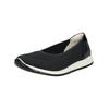 Ballerina IMAC "Imac Ballerinas Lederimitat/Textil", Damen, Gr. 39, schwarz (schwarz, weiß), Lederimitat, Textil, casual, Schuhe