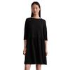 Jerseykleid MARC O'POLO "aus TENCEL™ Modal", Damen, Gr. M, Normalgrößen, schwarz, Obermaterial: 48% Modal, 48% Baumwolle, 4% Elasthan; Futter: 100% Nicht verfügbar, unifarben, regular fit knielang, U-Boot-Ausschnitt, 3/4-Ärmel, Kleider