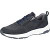Sneaker WALDLÄUFER "H-TOM", Herren, Gr. 7 (40,5), blau (nachtblau), Nubukleder, Veloursleder, unifarben, sportlich, Schuhe, Schnürer, Halbschuh, Bequemschuh in Komfortweite H (= sehr weit)