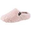 Pantoffel VERBENAS "York Damara", Damen, Gr. 38, rosa (rosé), Textil, casual, Schuhe, Homeslipper, Clog, Schlappen, Hausschuh in kuscheliger Optik